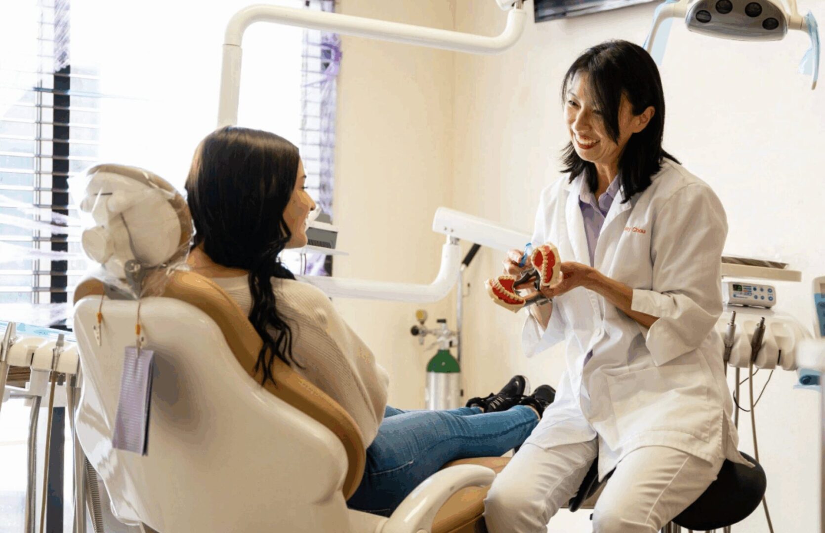 image of a happy patient after having a teeth whitening by Dr. Katy Chou in Prestige Dental Spa, Lake Elsinore