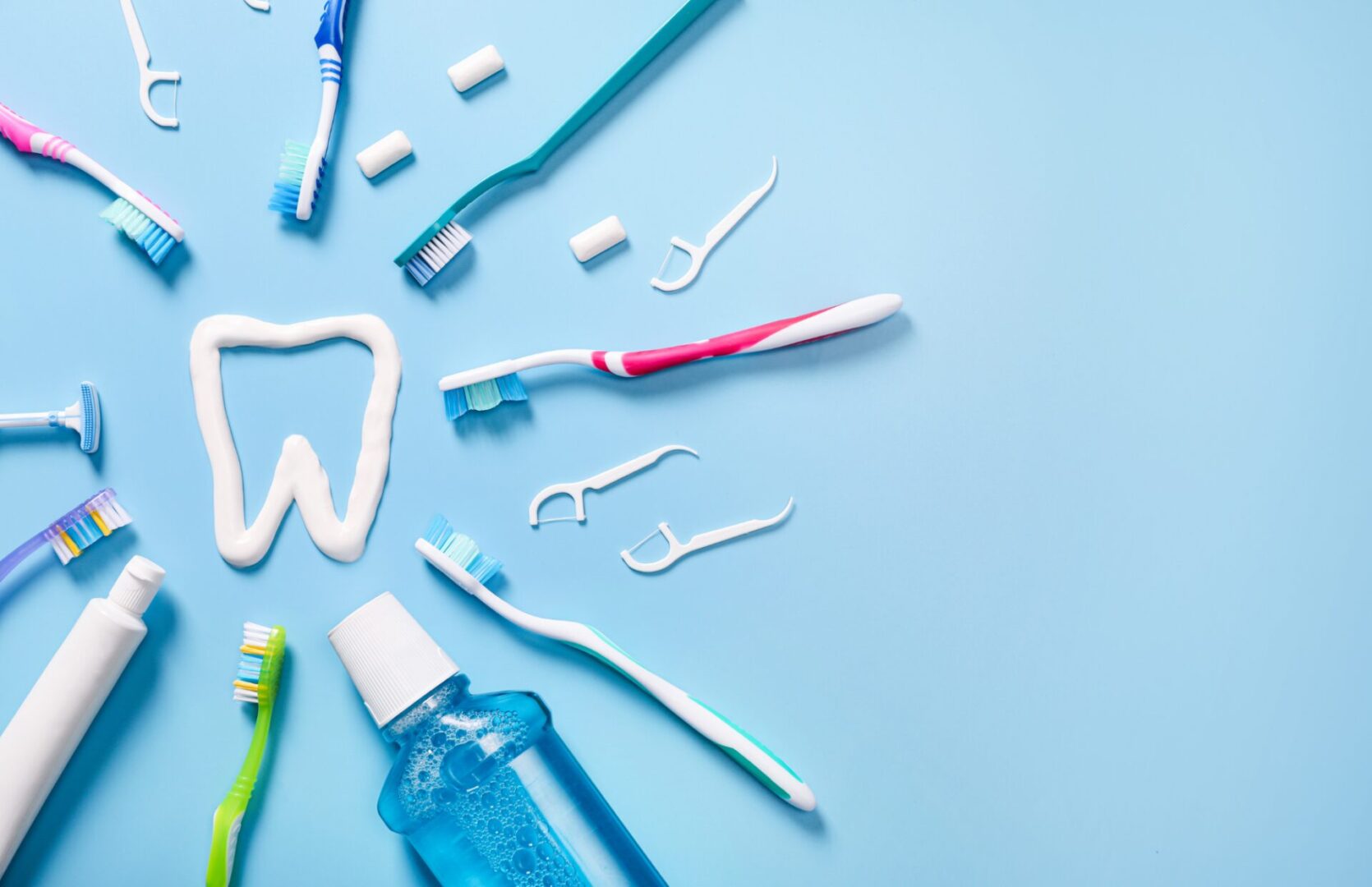 Various dental care products in Lake Elsinore in Prestige Dental Spa