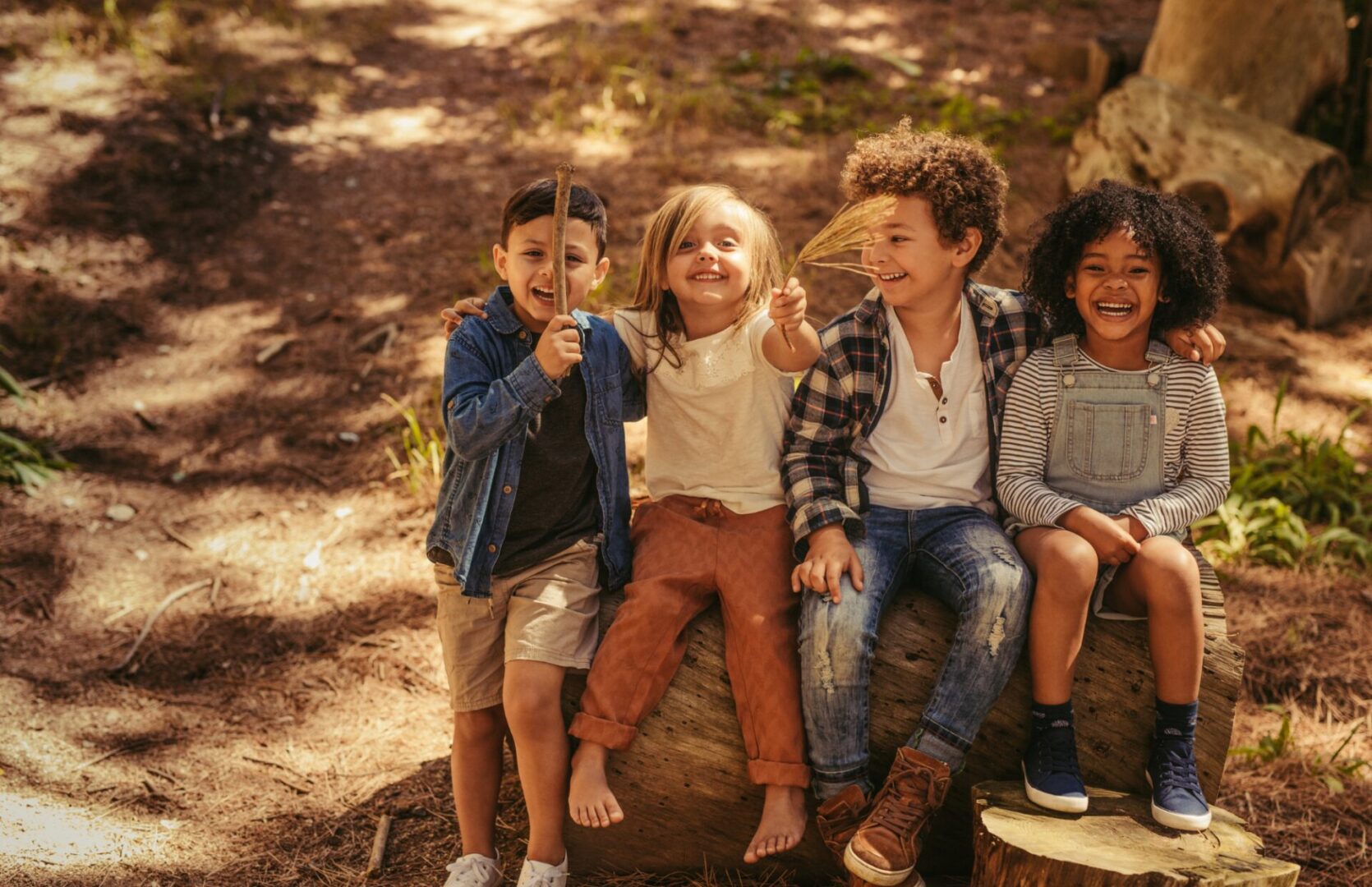 Image of a happy kids outdoor in Lake Elsinore in Prestige Dental Spa